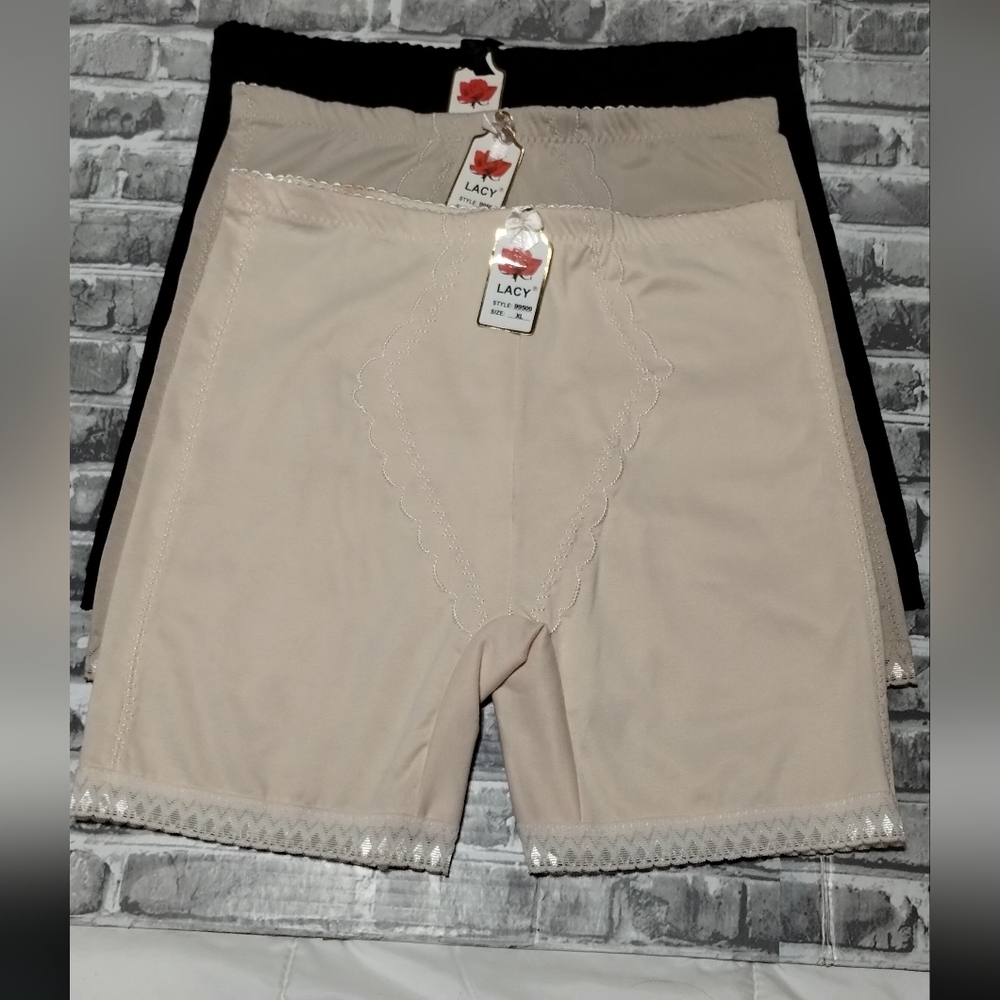 Women's Shapewear Shorts - Black and Cream